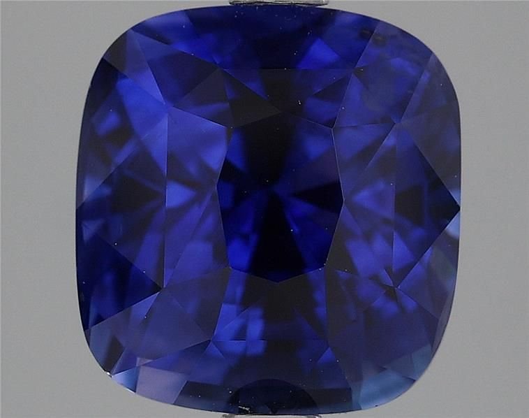 4.58 Carat Blue Cushion Sapphire