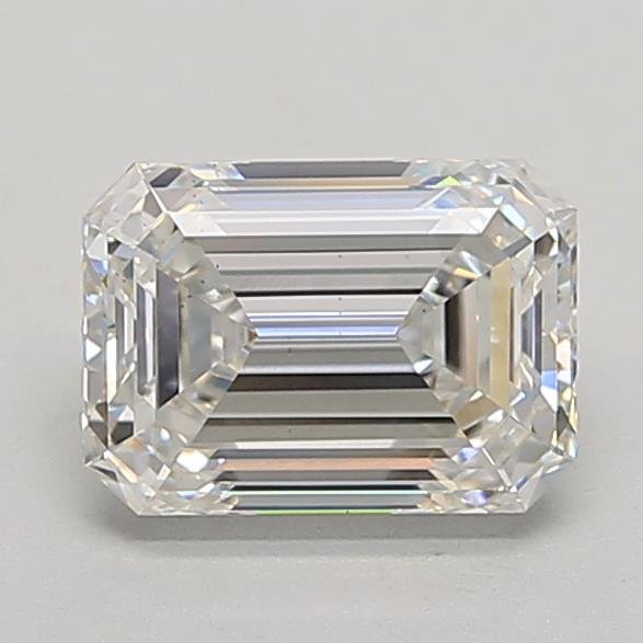 2.01ct F VS2 Rare Carat Ideal Cut Emerald Lab Grown Diamond