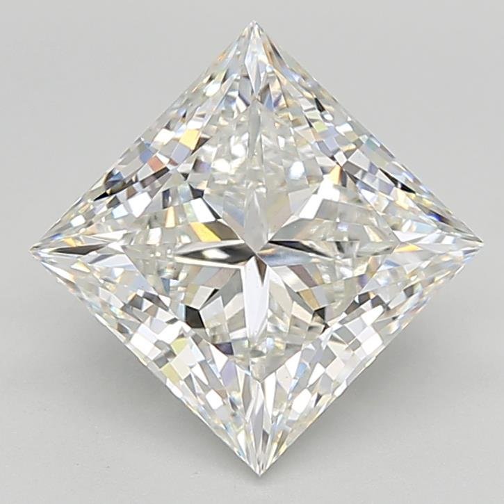 4.07ct F VVS2 Rare Carat Ideal Cut Princess Lab Grown Diamond