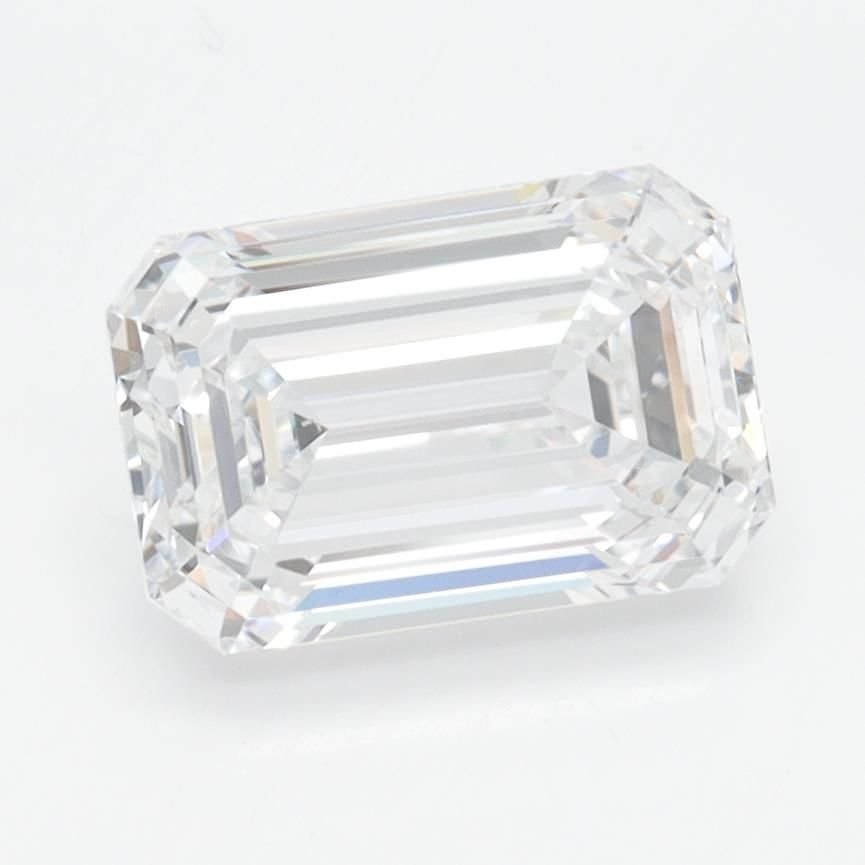 2.10ct D VVS2 Rare Carat Ideal Cut Emerald Lab Grown Diamond