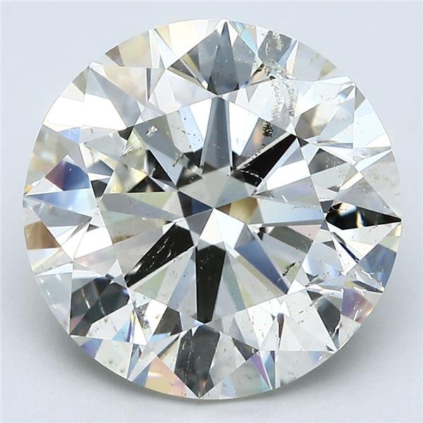 5.50ct K SI2 Rare Carat Ideal Cut Round Diamond