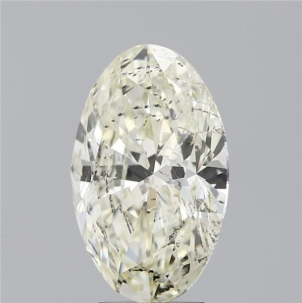 5.01ct K SI2 Rare Carat Ideal Cut Oval Diamond