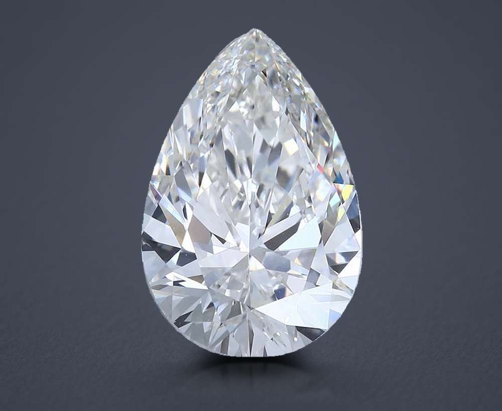 9.57 Carat Pear Lab Diamond