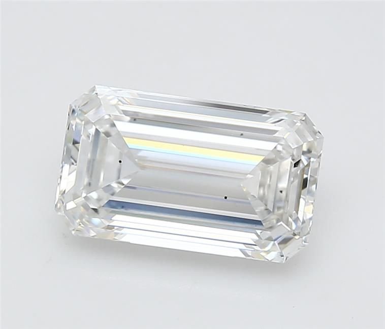 3.38ct E VS2 Rare Carat Ideal Cut Emerald Lab Grown Diamond