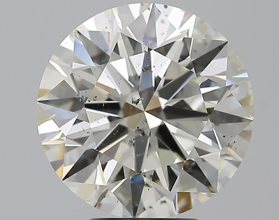 5.00ct J SI2 Rare Carat Ideal Cut Round Diamond