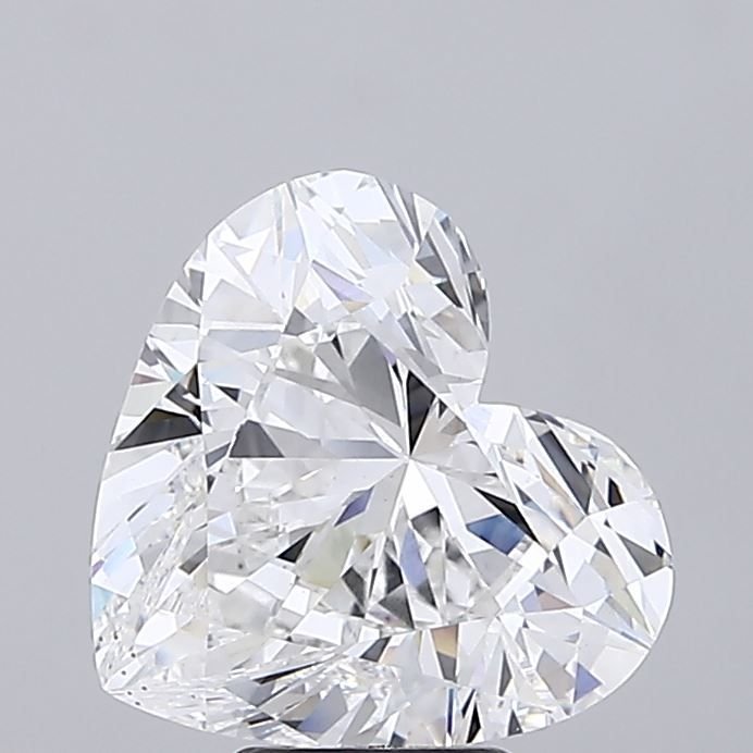 7.05ct F VS2 Rare Carat Ideal Cut Heart Lab Grown Diamond