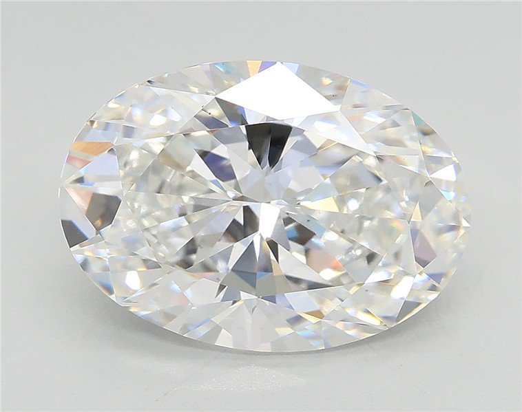 4.07ct F VS2 Rare Carat Ideal Cut Oval Lab Grown Diamond
