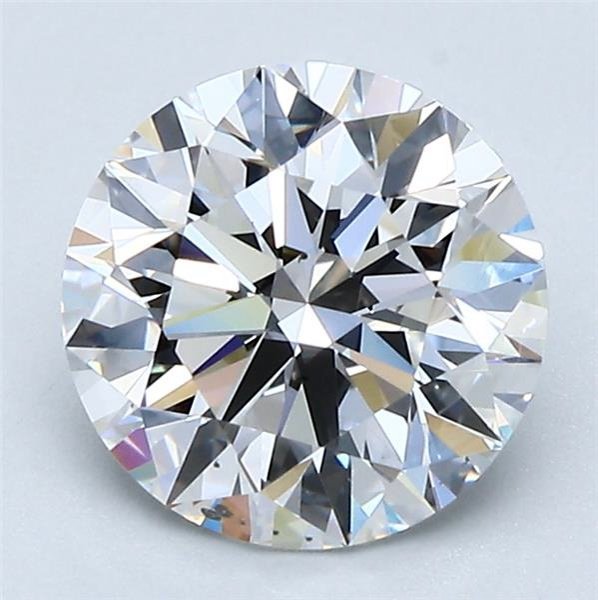 2.03ct E SI1 Rare Carat Ideal Cut Round Diamond