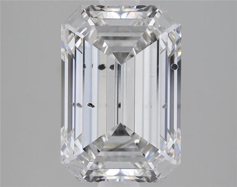 3.07ct G SI2 Excellent Cut Emerald Lab Grown Diamond