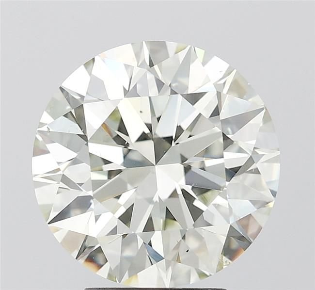 4.04ct K SI1 Rare Carat Ideal Cut Round Diamond