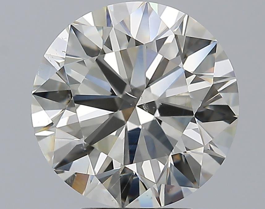 4.01ct K SI1 Rare Carat Ideal Cut Round Diamond