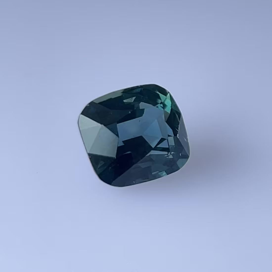 2.00 Carat Teal Cushion Sapphire
