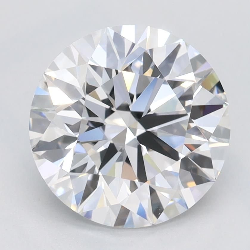 2.01ct D VVS1 Rare Carat Ideal Cut Round Lab Grown Diamond