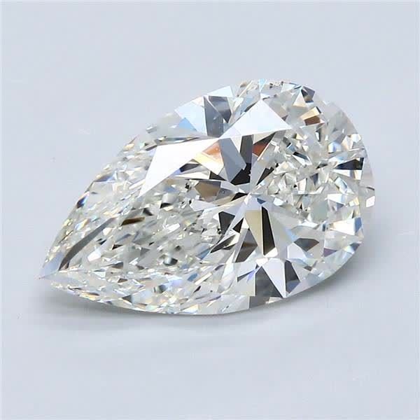 3.01ct I VS2 Rare Carat Ideal Cut Pear Diamond