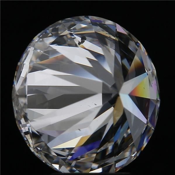 3.26ct E SI2 Rare Carat Ideal Cut Round Diamond