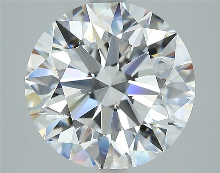 3.71ct E VVS2 Rare Carat Ideal Cut Round Diamond