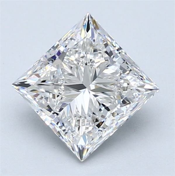 1.83ct F VS1 Rare Carat Ideal Cut Princess Diamond