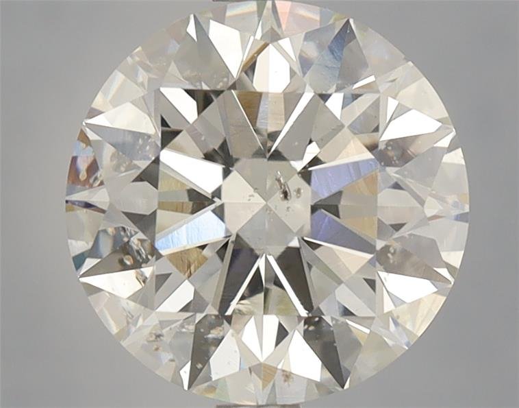 3.02ct I SI1 Rare Carat Ideal Cut Round Diamond