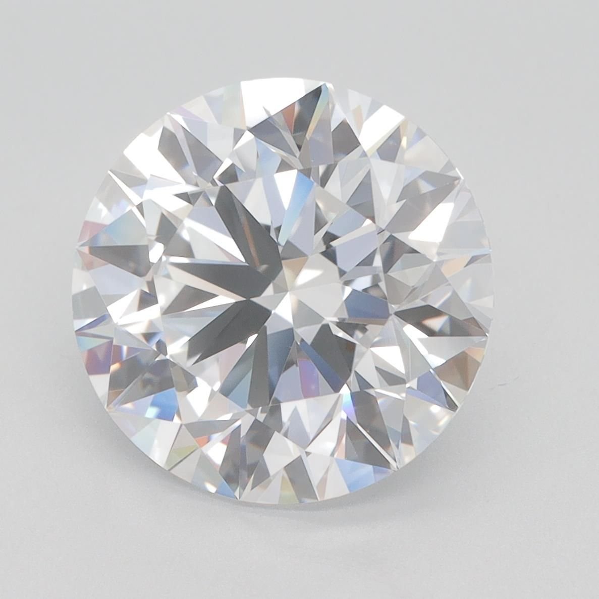 5.26ct D VVS1 Rare Carat Ideal Cut Round Lab Grown Diamond