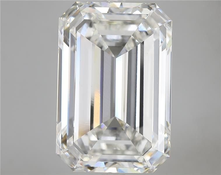 16.38ct F VVS2 Rare Carat Ideal Cut Emerald Lab Grown Diamond