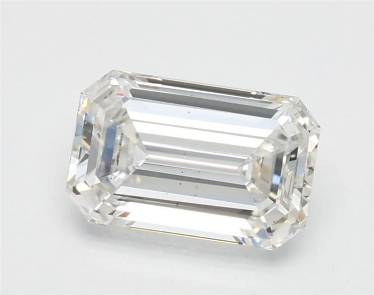 1.11ct F VS2 Rare Carat Ideal Cut Emerald Lab Grown Diamond