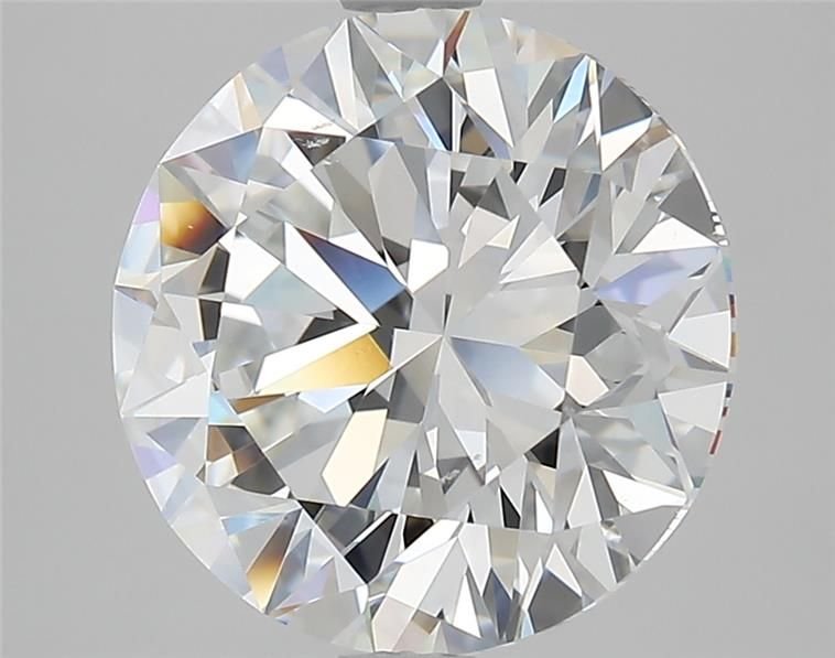 4.02ct F VS2 Rare Carat Ideal Cut Round Diamond