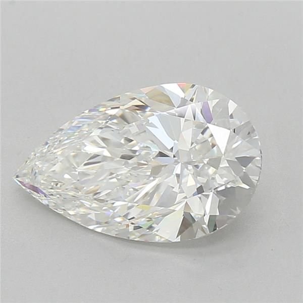 4.01ct F VVS2 Rare Carat Ideal Cut Pear Lab Grown Diamond