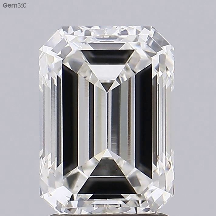 2.37ct H VS1 Excellent Cut Emerald Lab Grown Diamond