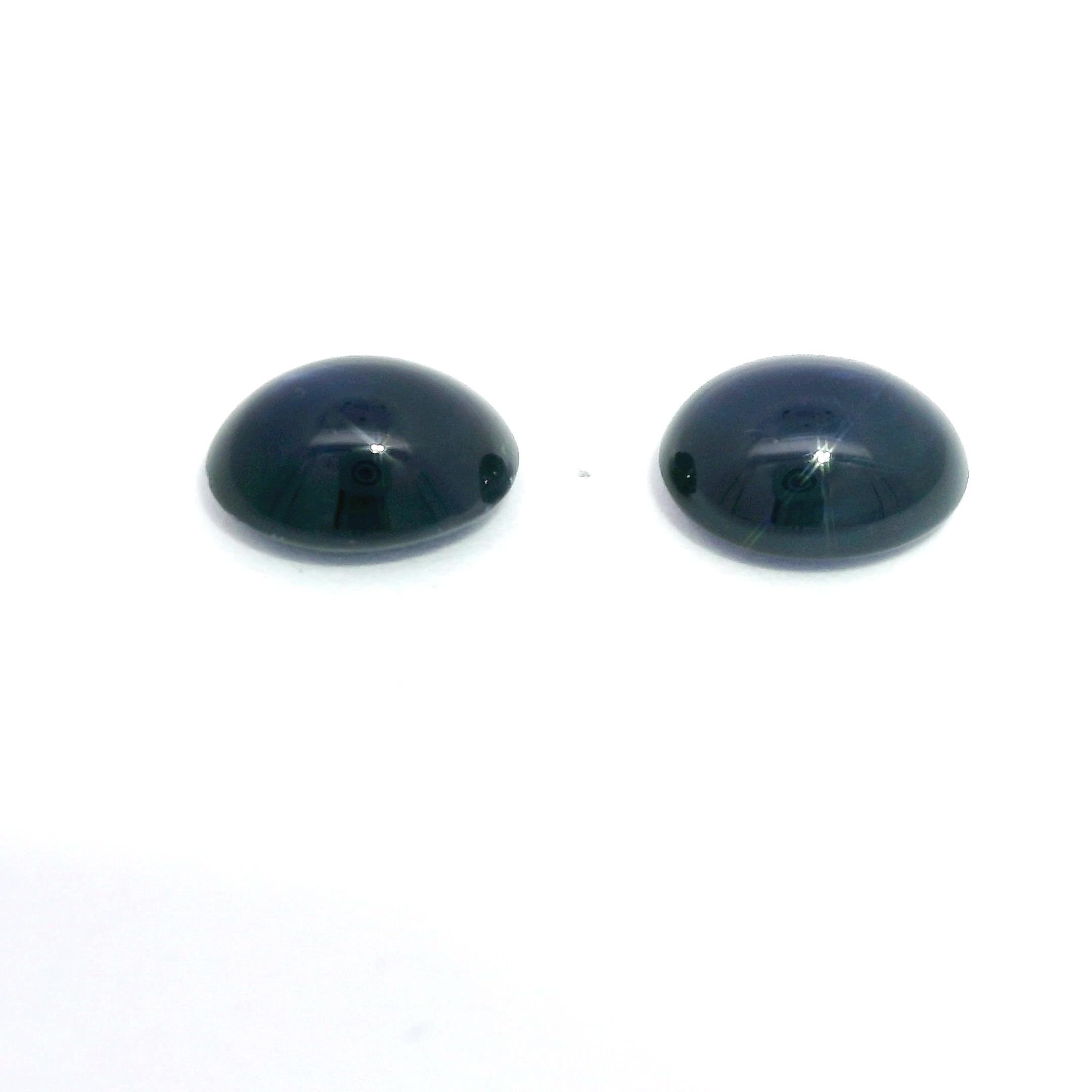 5.48 Carat Deep Blue Oval Sapphire