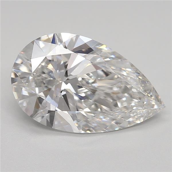 2.40ct E VS1 Rare Carat Ideal Cut Pear Lab Grown Diamond