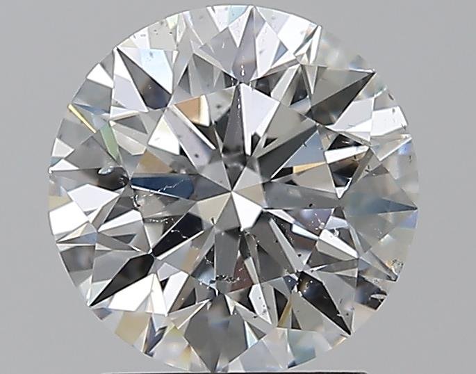 2.01ct D SI2 Rare Carat Ideal Cut Round Diamond