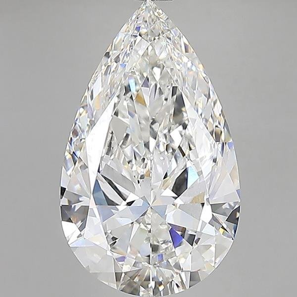 15.01ct F VVS2 Rare Carat Ideal Cut Pear Lab Grown Diamond