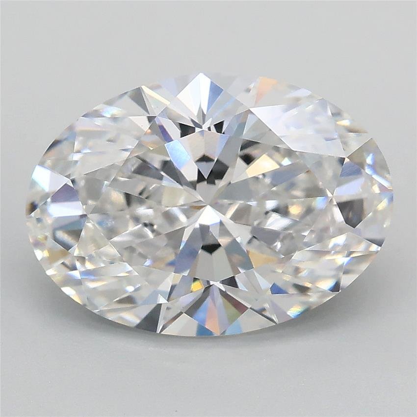 3.09ct D VS1 Rare Carat Ideal Cut Oval Lab Grown Diamond