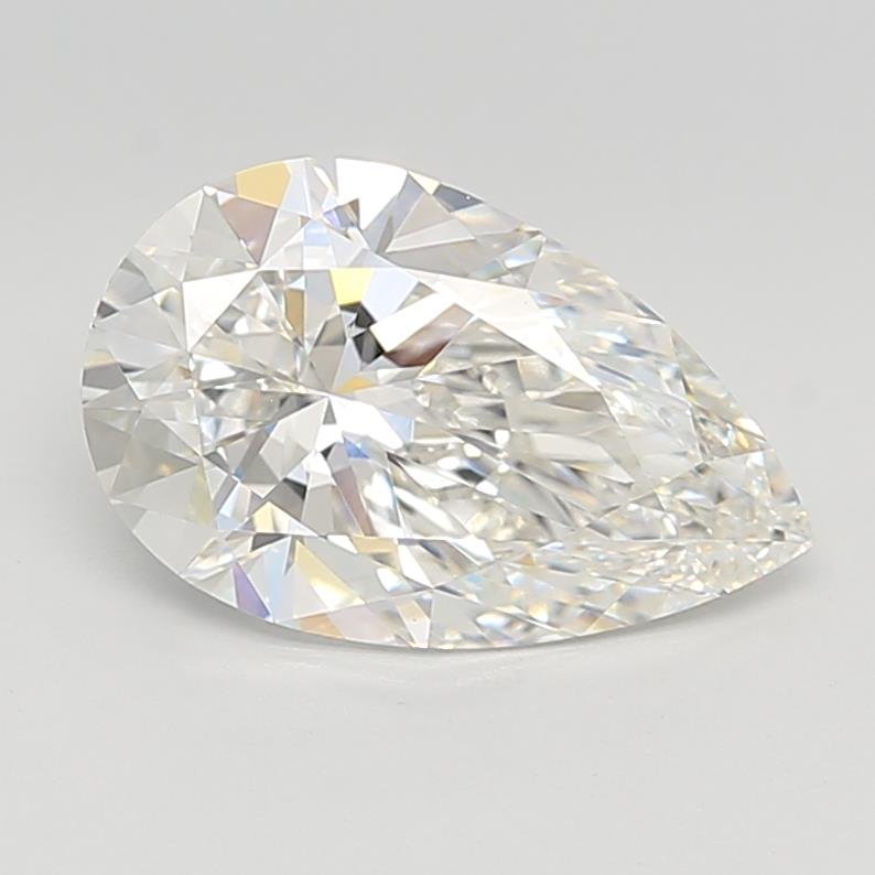 2.81ct F VS1 Rare Carat Ideal Cut Pear Lab Grown Diamond