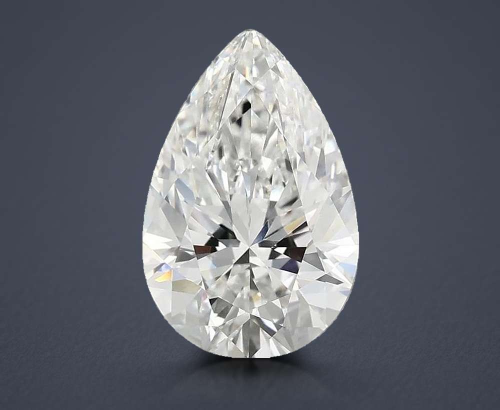 3.74 Carat Pear Lab Diamond