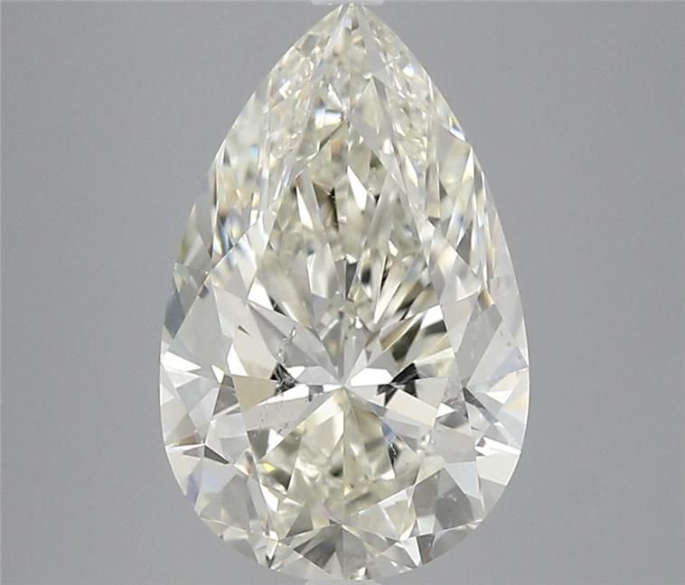 4.01ct J SI1 Rare Carat Ideal Cut Pear Diamond
