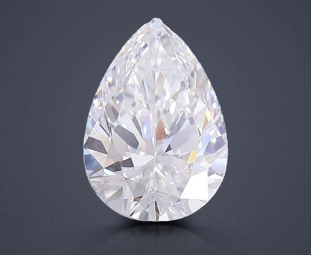 7.61 Carat Pear Lab Diamond