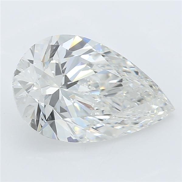 1.12ct F VVS2 Rare Carat Ideal Cut Pear Lab Grown Diamond