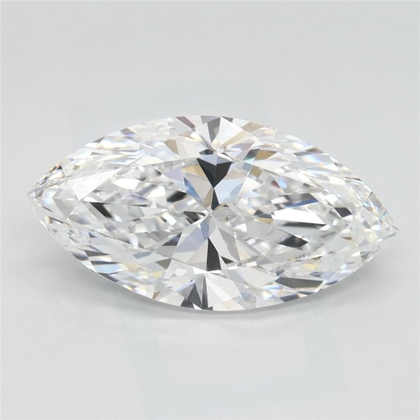2.45ct D IF Rare Carat Ideal Cut Marquise Lab Grown Diamond