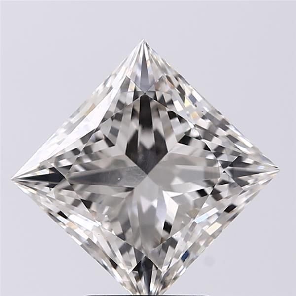 3.53ct H VS2 Rare Carat Ideal Cut Princess Lab Grown Diamond