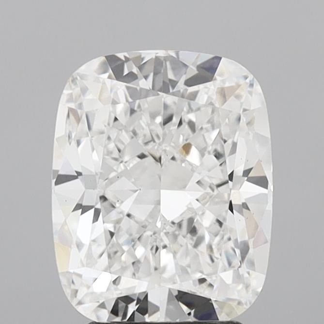 3.23ct E VS2 Rare Carat Ideal Cut Cushion Lab Grown Diamond