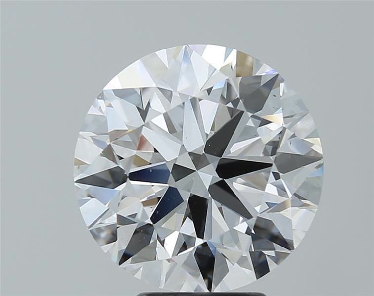 5.13ct D VS2 Rare Carat Ideal Cut Round Diamond