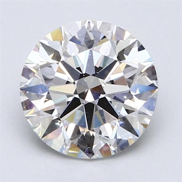 2.01ct F SI1 Rare Carat Ideal Cut Round Diamond