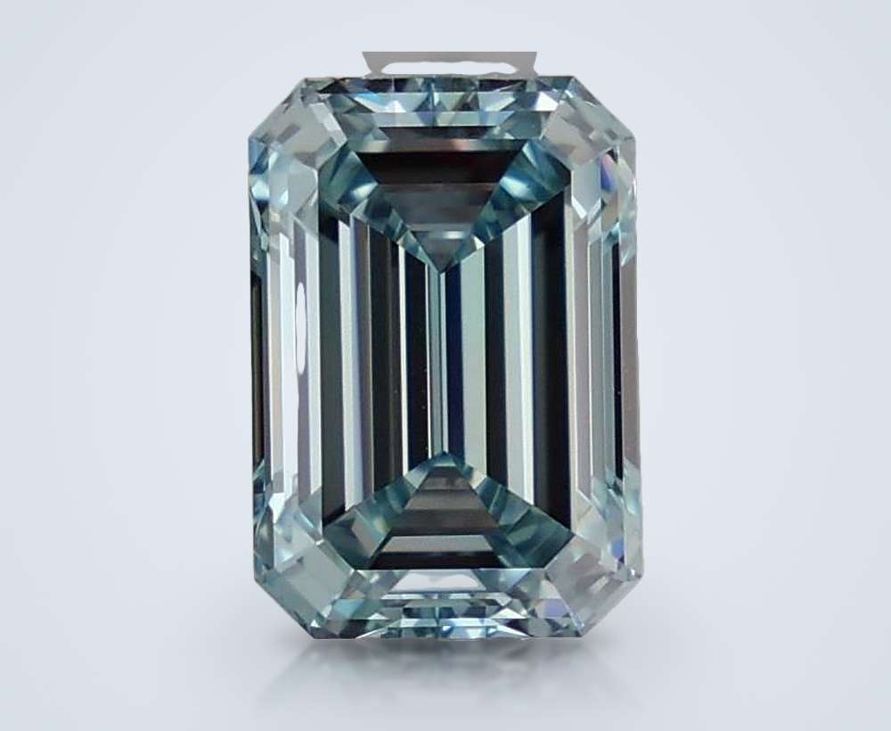 1.54 Ct. Fancy Intense Blue Emerald Lab Diamond