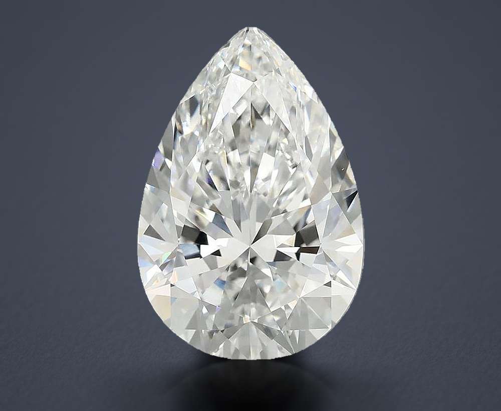 5.63 Carat Pear Lab Diamond