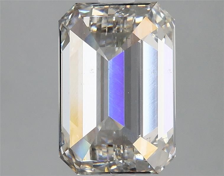 3.06ct H VS2 Rare Carat Ideal Cut Emerald Lab Grown Diamond