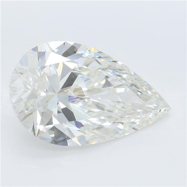 6.22ct H VS1 Rare Carat Ideal Cut Pear Lab Grown Diamond