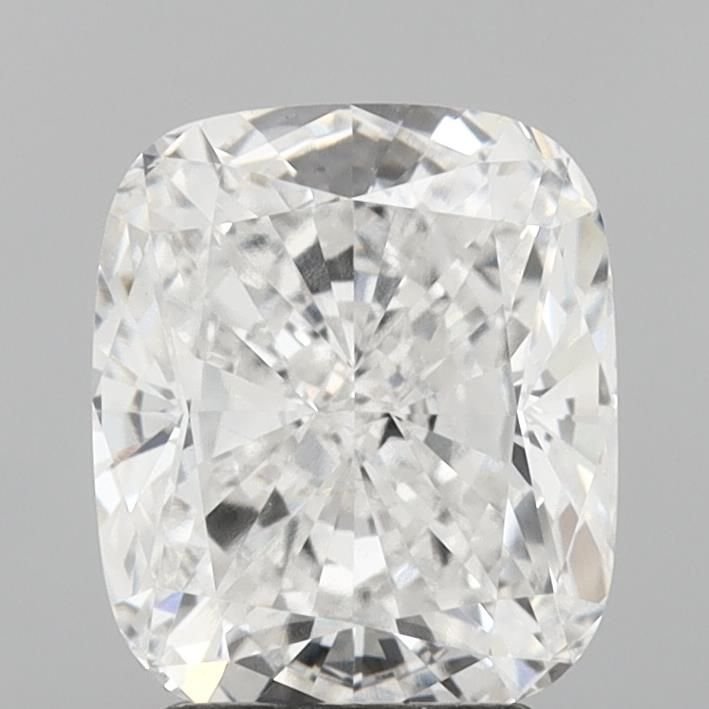 3.06ct E VVS2 Rare Carat Ideal Cut Cushion Lab Grown Diamond