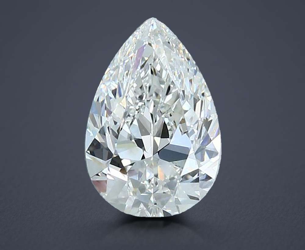1.76 Carat Pear Natural Diamond
