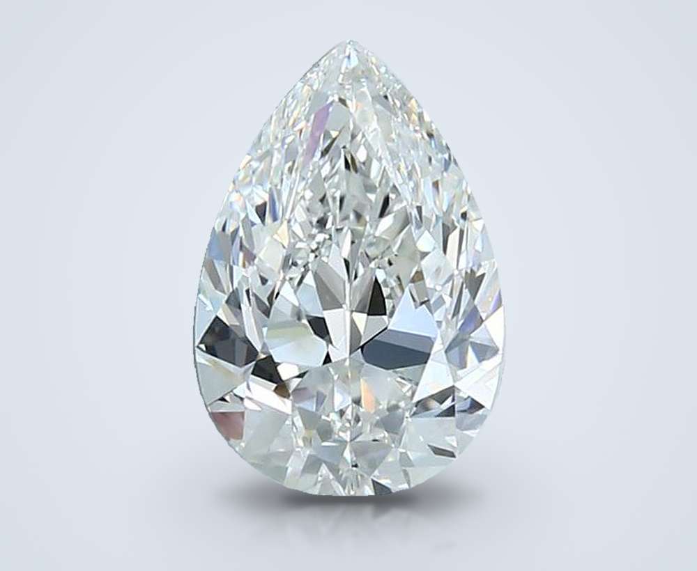 1.76 Carat Pear Natural Diamond